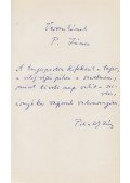 Pilinszky János - Pilinszky János (1921–1981) „A tengerpartra” című versének autográf kézirata a költő „Végkifejlet” című kötetének első előzékén