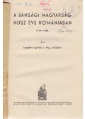 Jakabffy Elemér dr.,Páll György - A bánsági magyarság húsz éve Romániában 1918–1938