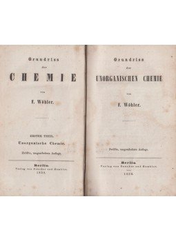 F. Wöhler - Grundriss der unorganischen Chemie, Berlin 1858 antikvár könyv