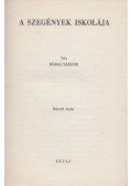 Márai Sándor - A szegények iskolája