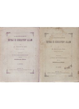 Hergenröther, Joseph - A katholikus egyház és keresztény állam. I–II. kötet, Budapest 1874 antikvár könyv