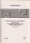 Volker Press - Kommunalismus oder Territorialismus? (dedikált)