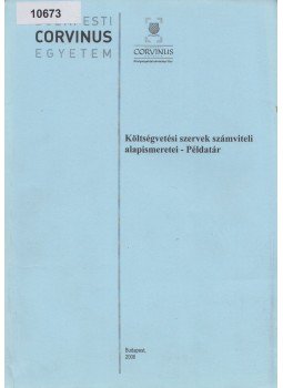 Csermák Judit, Lantos Ottó, Erdő Enikő - Költségvetési szervek számviteli alapismeretei - Példatár, Budapest 2006 antikvár könyv
