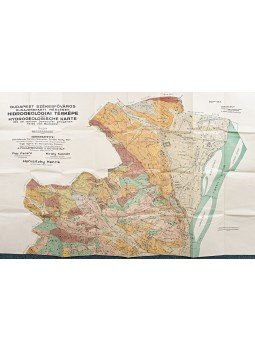Vigh Gyula (szerk.), Horusitzky Ferenc - Budapest székesfőváros dunajobbparti részének hidrogeológiai térképe (1939), Budapest 1939 antikvár könyv