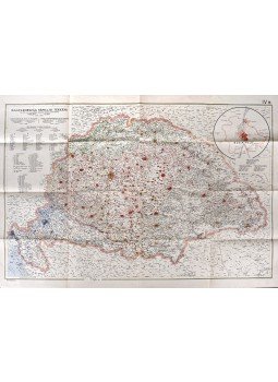 Dörre Jenő (szerk.) - Magyarország néprajzi térképe az 1910. évi népszámlálás alapján. Szerk: Dörre Jenő (1920), Budapest 1920 antikvár könyv