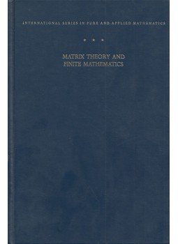 Martin Pearl - Matrix theory and finite mathematics, Maryland 1973 antikvár könyv