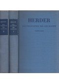 Herder, Johann Gottfried - Zur Philosophie der Geschichte I-II.