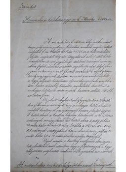  - A közlekedésügyi m. k. Minister utasítása a marosludas–besztercei vasútvonalról (1887), Kolozsvár 1887 antikvár könyv