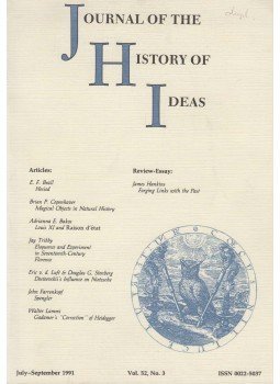 Donald R. Kelley (főszerk.) - Journal of the History of Ideas July-September 1991. Vol. 52. No. 3.,  1991 antikvár könyv