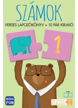  - Számok - Verses lapozókönyv + 10 pár kirakó - Tanulj meg számolni 1-től 10-ig!, null 2020 antikvár könyv