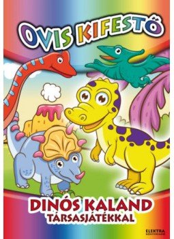  - Dinós kaland - Társasjátékkal - Ovis kifestő, null 2020 antikvár könyv