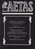 Deák Ágnes - Aetas 1992/4.