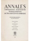 Kelemen János - Annales Universitatis Scientiarum Budapestinensis de Rolando Eötvös nominatae - Sectio Philosophica et Sociologica