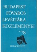 Gáspár Ferenc - Budapest főváros levéltára közleményei '78