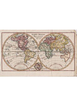  - Mappe-Monde – Sphere Celeste. Színezett rézmetszet (1788),  1788 antikvár könyv