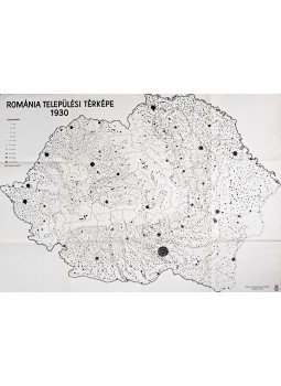  - Románia települési térképe (1930), Budapest 1940 antikvár könyv