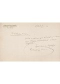 Kosztolányi Dezső - Kosztolányi Dezső költő saját kézzel írt sorai ismeretlennek (1933)