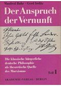 Manfred Buhr - Der Anspruch der Vernunft