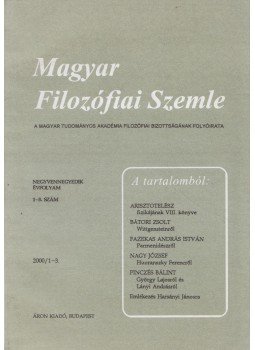 Steiger Kornél (szerk.) - Magyar Filozófiai Szemle 2000/1-3. Steiger Kornél (szerk.) - Magyar Filozófiai Szemle 2000/1-3., Budapest 2000 antikvár könyv