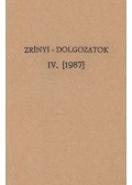 Kovács Sándor Iván - Zrínyi-dolgozatok IV.