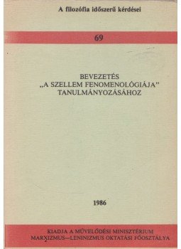  - Bevezetés a szelem fenomenológiája tanulmányozásához, Budapest 1986 antikvár könyv