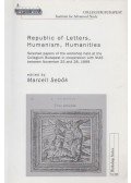 Marcell Sebők - Republic of Letters, Humanism, Humanities