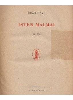 Szabó Pál - Isten malmai Szabó Pál - Isten malmai, Budapest 0 antikvár könyv