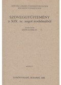 Szenczi Miklós - Szöveggyűjtemény a XIX. sz. angol irodalmából