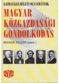 Bekker Zsuzsa - Magyar közgazdasági gondolkodás