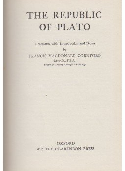 Platón - The Republic Of Plato Platón - The Republic Of Plato, Oxford 1946 antikvár könyv