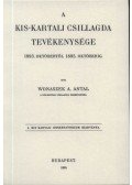 Wonaszek A. Antal - A Kis-Kartali csillagda tevékenysége 1893. októbertől 1895. októberig