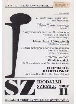 Fónod Zoltán - Irodalmi szemle 2007/11 Fónod Zoltán - Irodalmi szemle 2007/11, Bratislava 2007 antikvár könyv