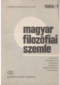 Tengelyi László - Magyar filozófiai szemle 1989/1
