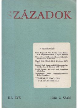 Kónya Sándor - Századok 1982/3. Kónya Sándor - Századok 1982/3., Budapest 1982 antikvár könyv