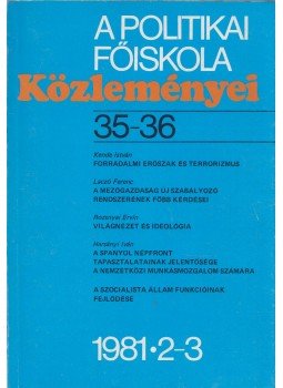 Tomori Lajos - A Politikai Főiskola közleményei 1981/2-3., Budapest 1981 antikvár könyv