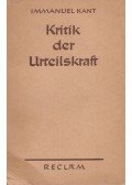 Kant, Immanuel - Kritik der Urteilskraft