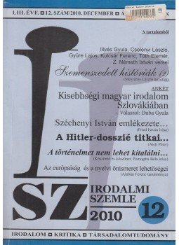 Fónod Zoltán - Irodalmi szemle 2010/12 Fónod Zoltán - Irodalmi szemle 2010/12, Bratislava 2010 antikvár könyv