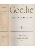 Johann Wolfgang Goethe - Poetische Werke 4. - Gedichte und Singspiele IV.