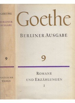 Johann Wolfgang Goethe - Poetische Werke 9. - Romane und Erzählungen I., Berlin 1961 antikvár könyv