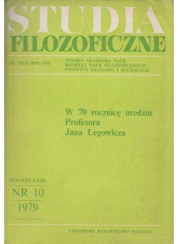  - Studia filozoficzne 1979 - Nr 10, Warszawa 1979 antikvár könyv