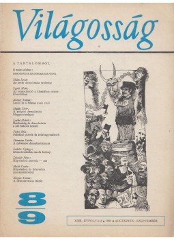 Lukács József - Világosság 1981/8-9. augusztus-szeptember Lukács József - Világosság 1981/8-9. augusztus-szeptember, Budapest 1981 antikvár könyv