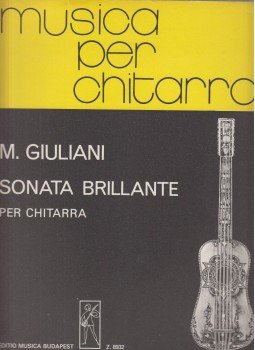Benkő Dániel - Mauro Giuliani - Sonata brillante per chitarra, Budapest 1981 antikvár könyv