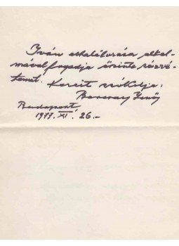  - Dévényi Ivánnénak címzett részvétnyilvánító üzenetek,  1977 antikvár könyv