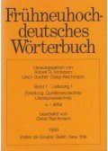 Anderson, Robert R. (szerk.),Goebel, Ulrich (szerk.),Reichmann, Oskar (szerk.) - Frühneuhochdeutsches Wörterbuch Band 1 Lieferung 1