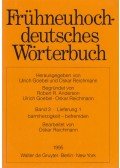 Goebel, Ulrich (szerk.),Reichmann, Oskar (szerk.) - Frühneuhochdeutsches Wörterbuch Band 3 Lieferung 1