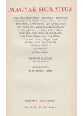 Waldapfel Imre - Magyar Horatius