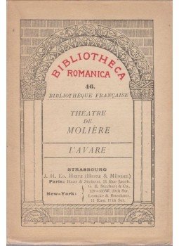 Moliére - Théatre de Moliére - L'Avare Moliére - Théatre de Moliére - L'Avare, Paris, New York 0 antikvár könyv