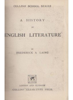 Laing, Frederick A. - A History of English Literature Laing, Frederick A. - A History of English Literature, London 0 antikvár könyv