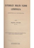 Hajnal István - Esterházy Miklós nádor lemondása