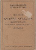 Ahn-Glósz - Szlovák nyelvtan magántanulásra